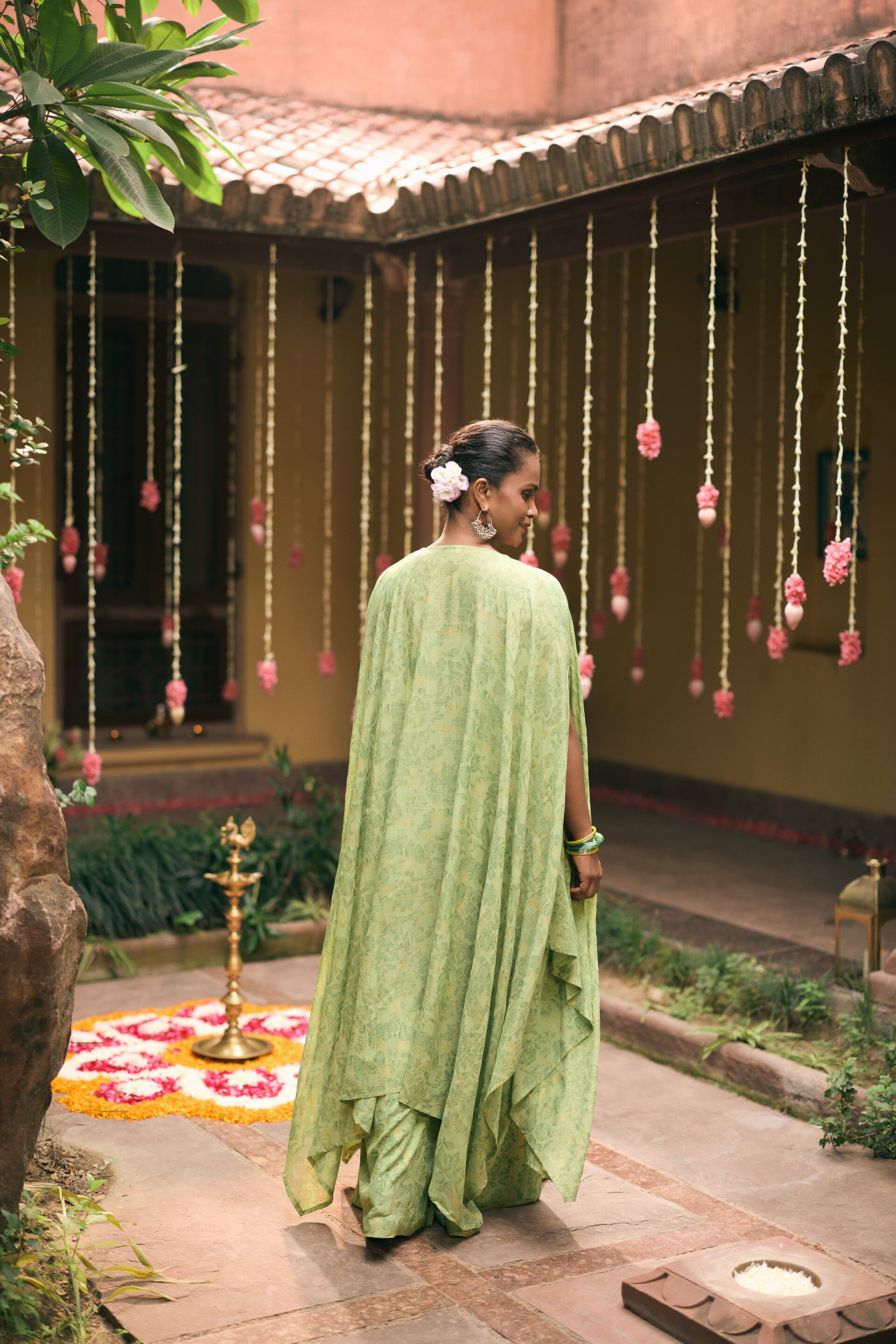 The Rasiya Co-ord Set, Green, image 4